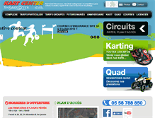 Tablet Screenshot of karting-biscarrosse.com